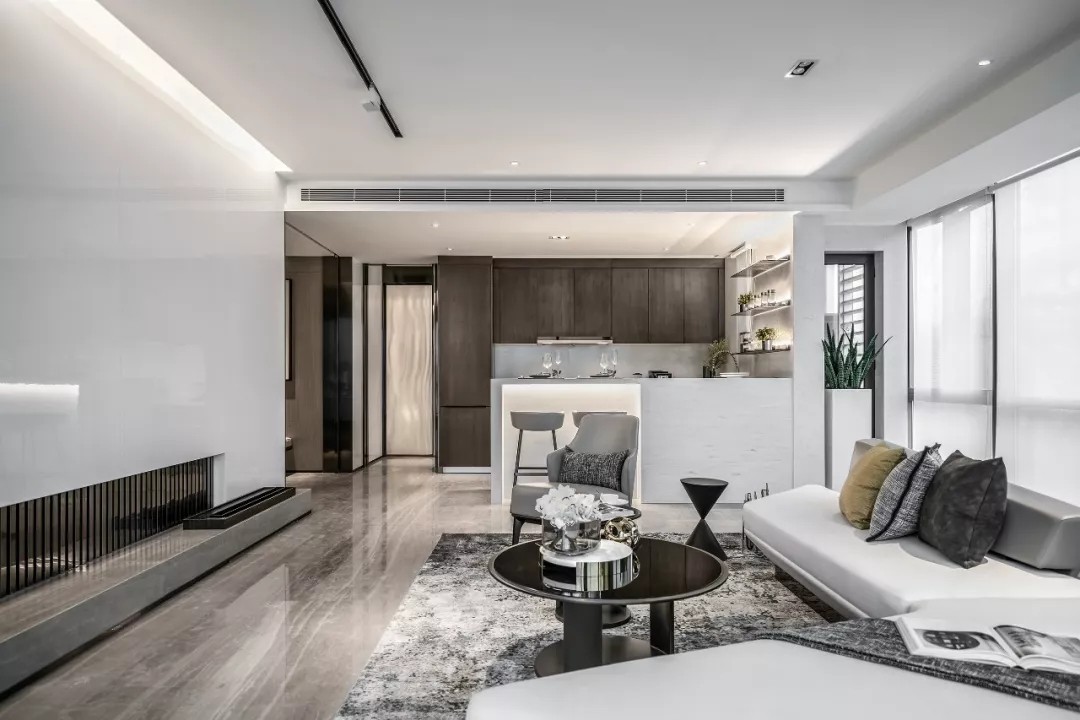 现代轻奢风格家装设计室内装修效果图-客厅 现代轻奢风格家装设计室内装修效果图-客厅