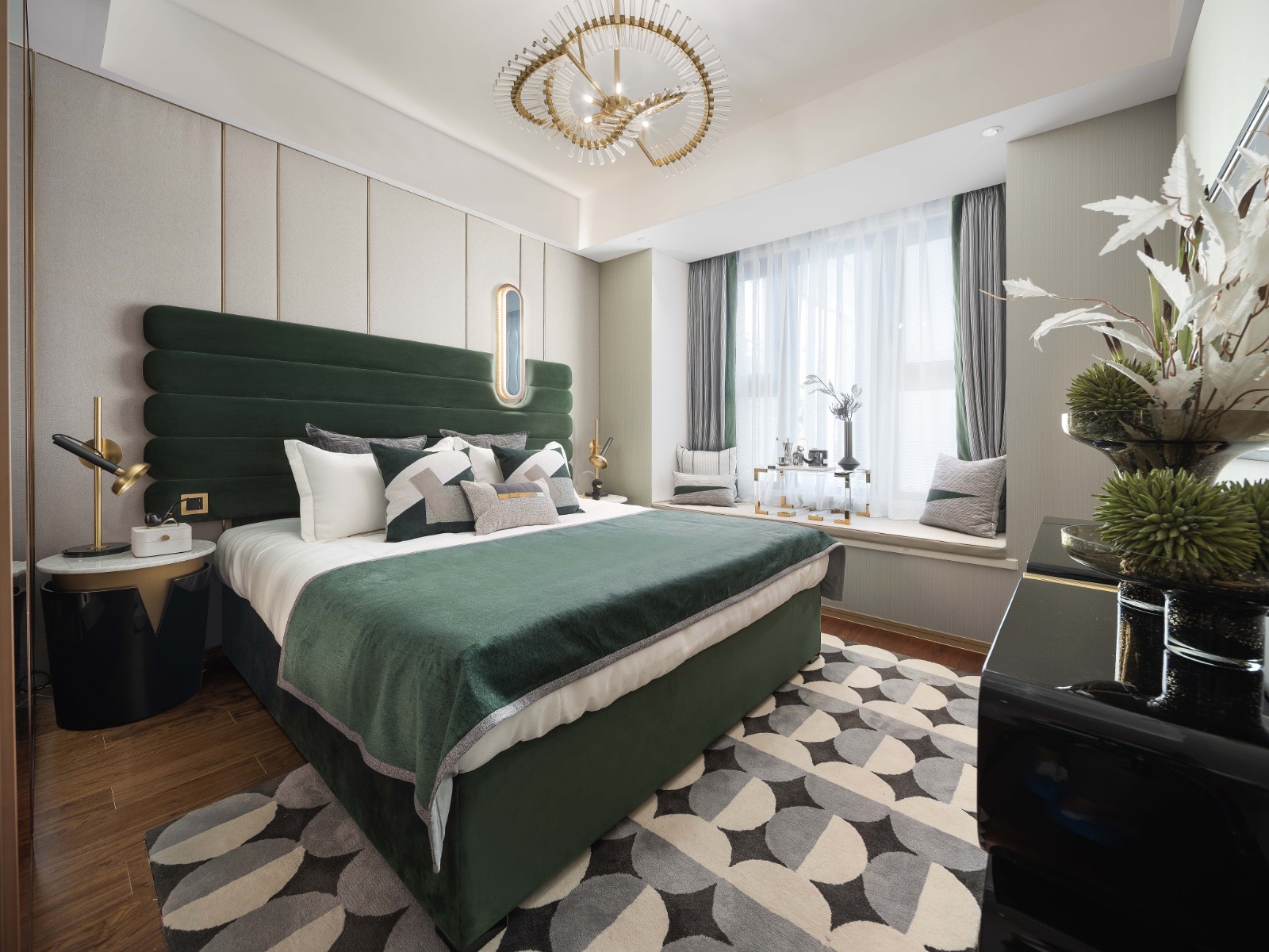 包豪斯风格室内设计家装案例-主卧 包豪斯风格室内设计家装案例-主卧