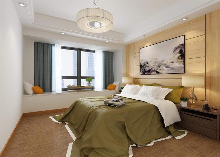 现代前卫风格室内装修效果图-雅居乐御宾府三居145平米-卧室 现代前卫风格室内装修效果图-雅居乐御宾府三居145平米-卧室