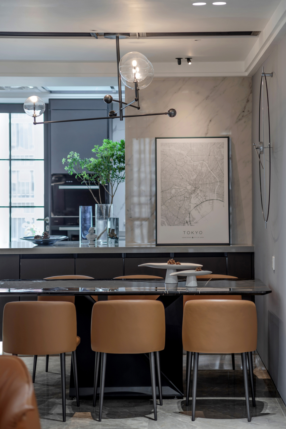 新中式风格家装设计室内装修效果图-餐厅 新中式风格家装设计室内装修效果图-餐厅