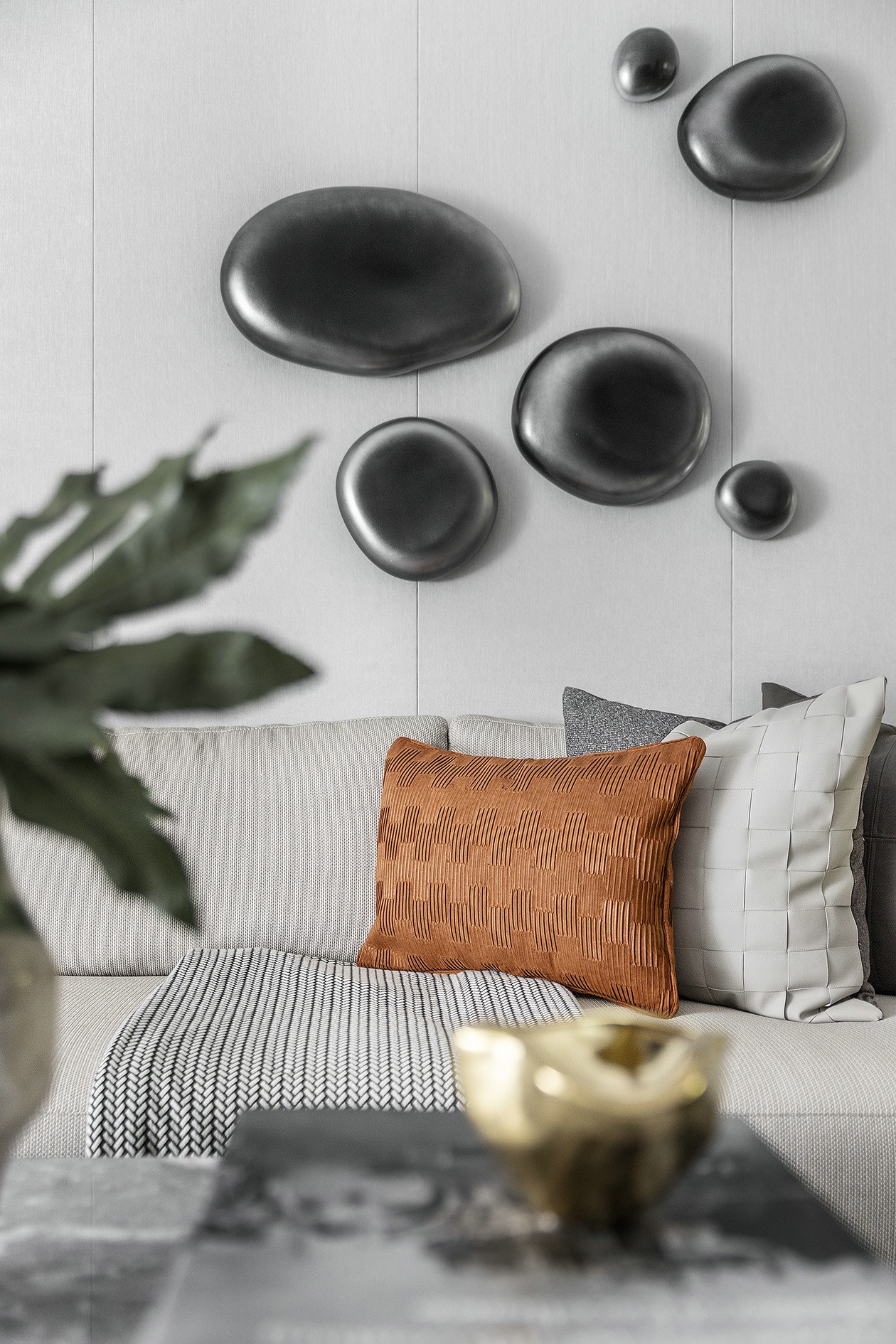 现代简约风格室内家装案例效果图-客厅沙发 现代简约风格室内家装案例效果图-客厅沙发