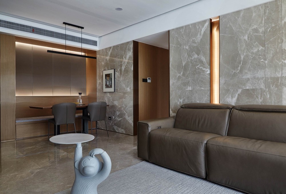 现代简约风格室内家装案例效果图-客餐厅 现代简约风格室内家装案例效果图-客餐厅